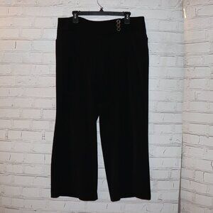 🖤 Apt. 9 “Ava” Wide‑Leg Pants · Petite 14 · Black